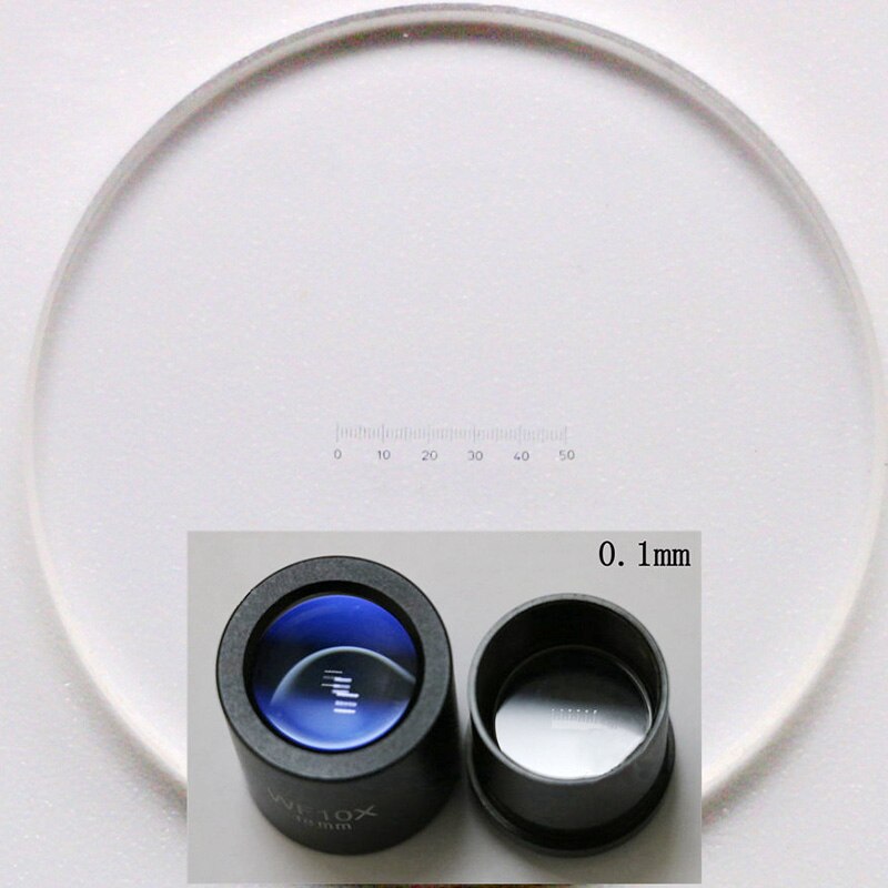 Calibration Ruler Microscope Slides Reticle Microscope Micrometer Eyepiece Lens Measurement 7PCS/Set 0.1mm 0.2mm 0.05mm 0.01mm