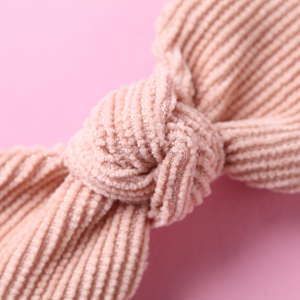 14 pz/lotto clip di capelli dell'arco del bambino per i bambini della neonata forcine di velluto a coste orecchie sveglie Barrettes bambino accessori per capelli per bambini