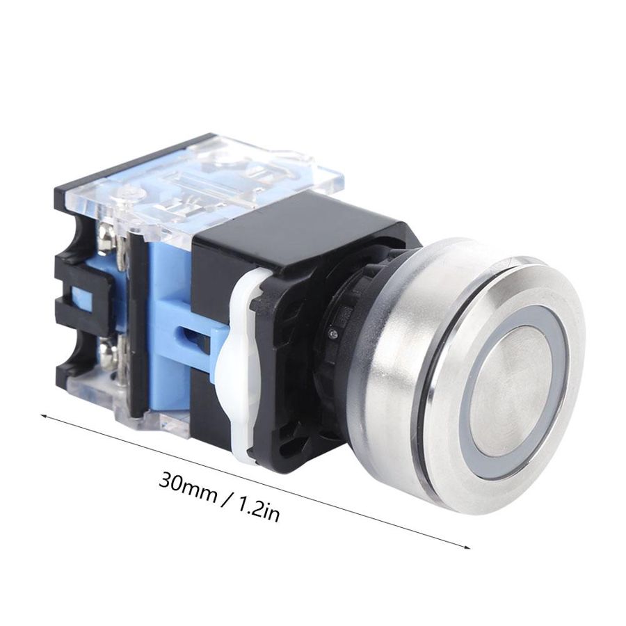 Push button switch, AC220V switch Push button, push button start switch, without accessories for light industrial