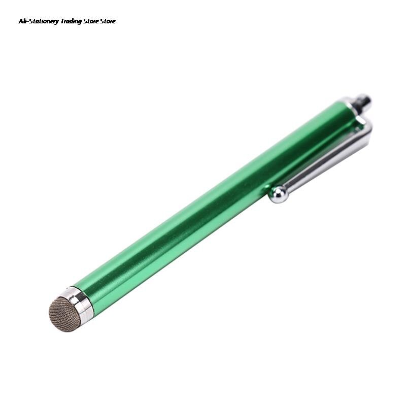 Lápiz óptico de fibra de Metal para pantalla táctil, microfibra para iPhone, Samsung, teléfono inteligente, tableta, pc, Color aleatorio, 1 ud.