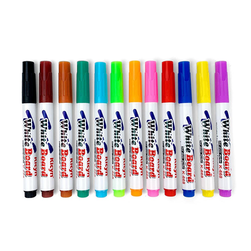 12PCS Acrylic Paint Marker Pens Permanent Art Rock Metal Glass Pebble Waterproof Highlighter Album Graffiti Blackboard Pen: H-12colors