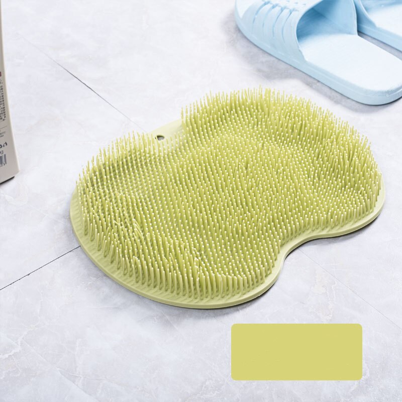 Fuß Waschen Pinsel Silikon Schlecht Fuß Massage Pad matt Dusche Massage Schlecht Nicht-Unterhose Bad matt Anti Schleudern-Pad für Fuß Waschen: Grün