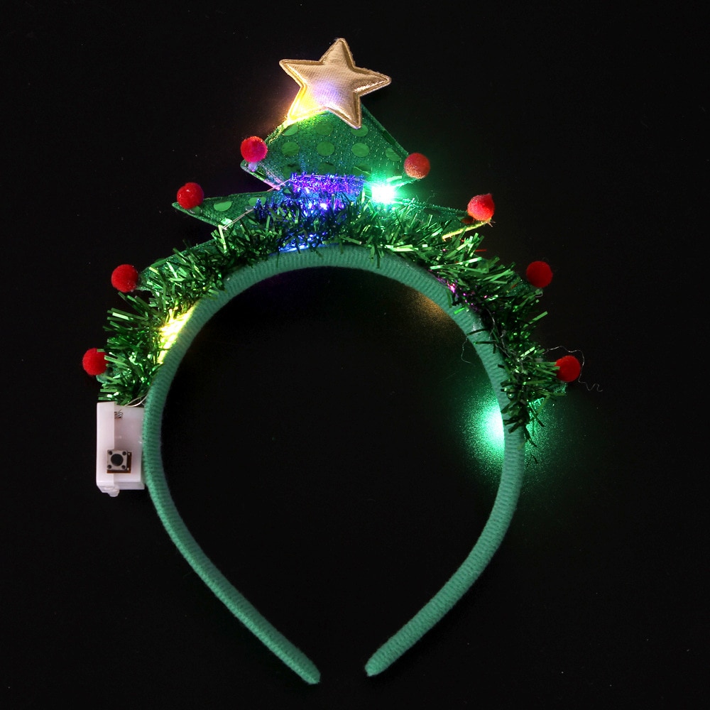 Diadema árbol de Navidad para niña y mujer, adornos para niña, decoración de Año , , accesorios para el cabello para niña, para niño