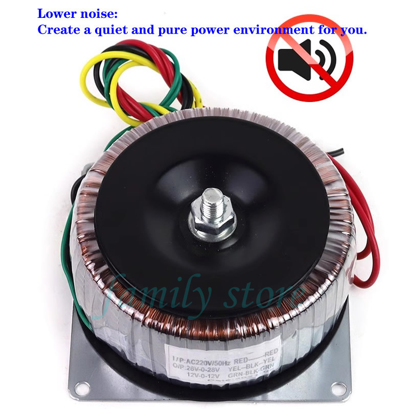800w 220v till dubbel 12v 24v 30v 36v 48v 50v toroidtransformator, subwoofer/förstärkare/högtalartransformator