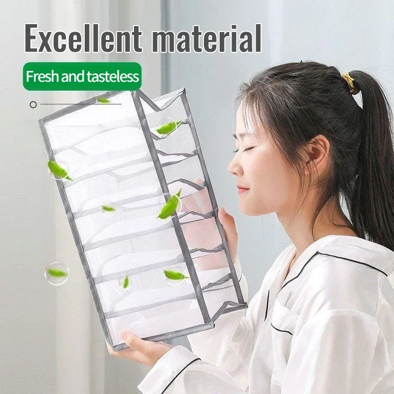 Foldable Wardrobe Organizers Underwear Organizer Box Bra Underwear Sock Organizer Box for Underwear Socks Pants in the Cabinet