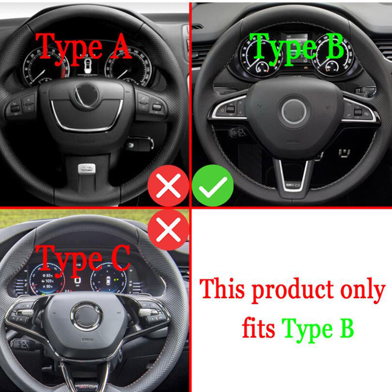 Para Skoda Octavia A7 MK3 5E RS VRS Superb B8 Scala Karoq Kodiaq volante de coche paleta de cambio extender pegatina DSG Gear