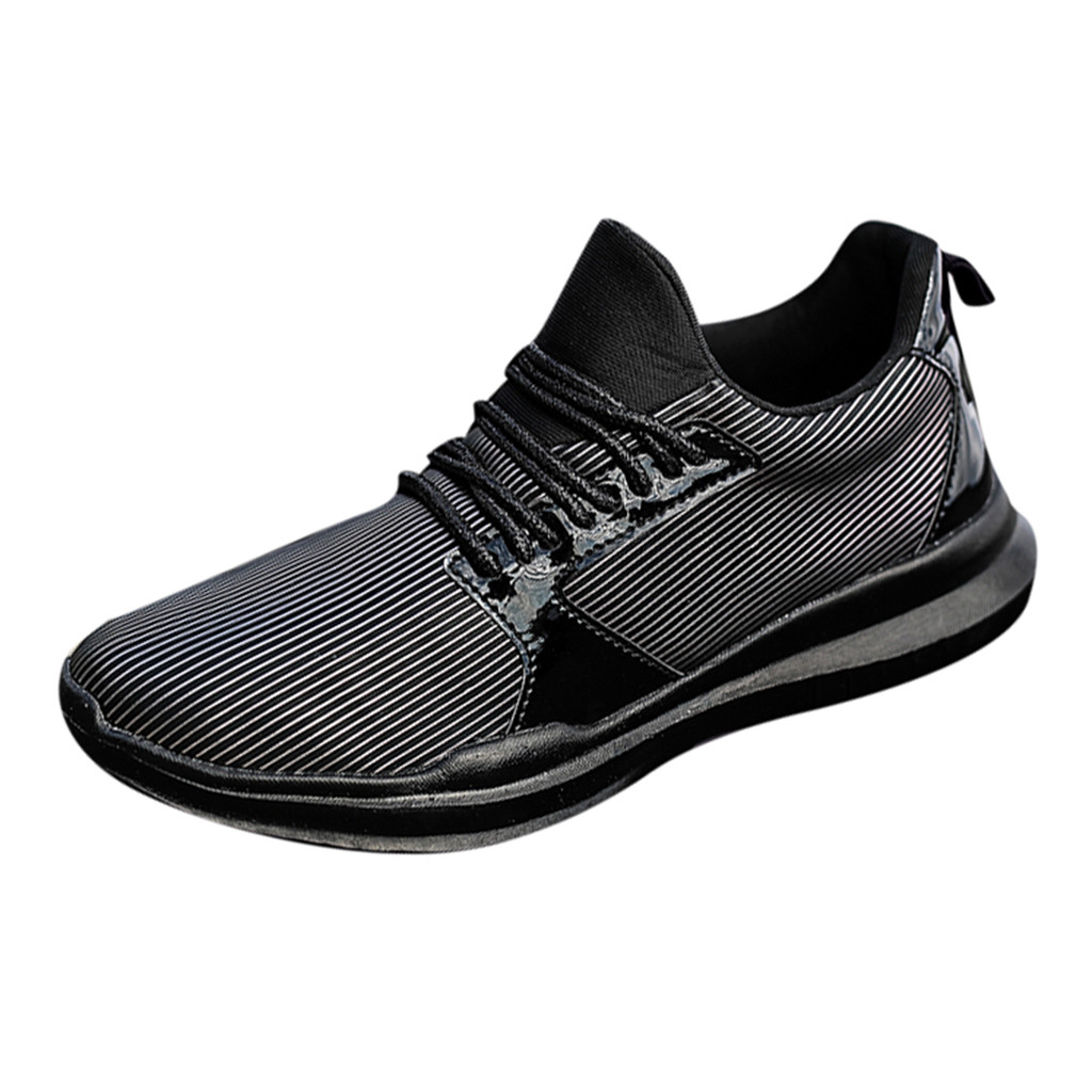 Running Shoes For Men Women Breathable Hard-wearing Jogging Walking Light Weight Sneakers zapatos de mujer cuero#25: Black / 8