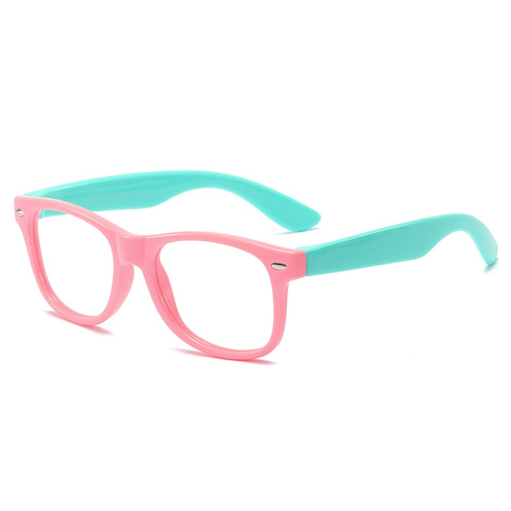 Boy Transparent Girls Eyeglasses Anti Blue Light Eyeware Frame Kids Square Children: 7