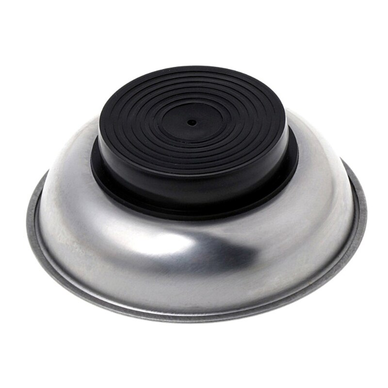 Portable Magnetic Trays Round Magnetic Trays Tools Parts Tray Holder for Bolts/ Nuts/ Small Parts 4inch/6inch M25 23