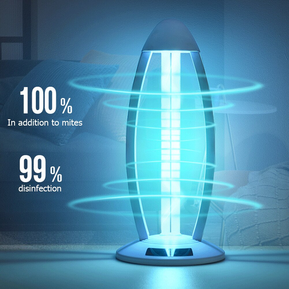 38W Portable UVC Ozone Sterilizer Lamp Remote Control Disinfection Light Ultraviolet Disinfection Germicidal Light