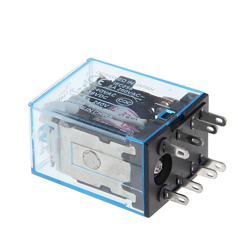 8 Pin PYF08A 220/240 V AC Bobina Power Relay DPDT MY2NJ With Base