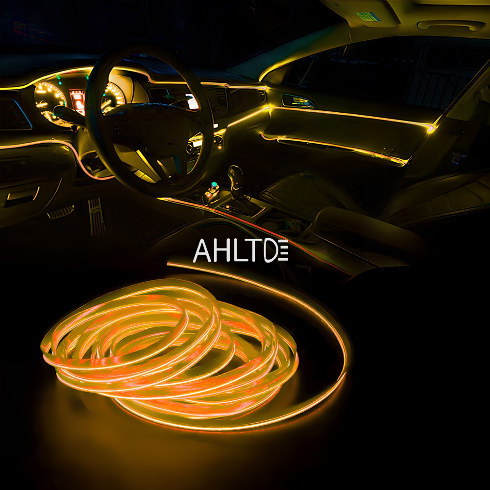 Auto DIY Flexible Ambient Light Party Atmosphere Diode 1M/2M/3M/5M Car Interior Led Decorative Lamp EL Wiring Neon Strip DC 12V