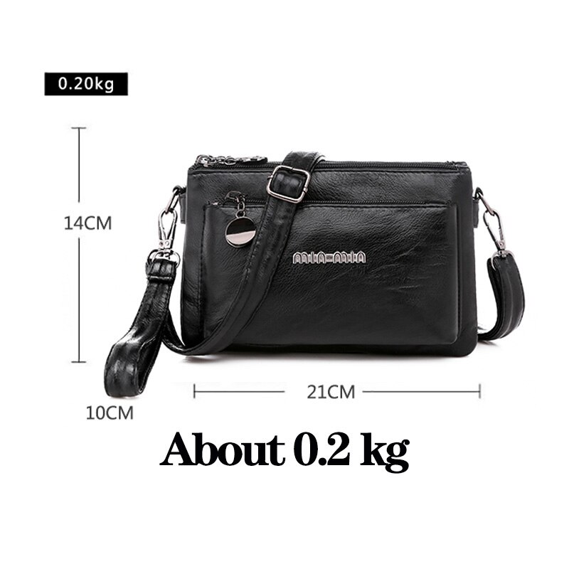 Oude tang casual schoudertassen voor vrouwen multi-pocket rits tas luxe handtassen vrouwen crossbody tassen
