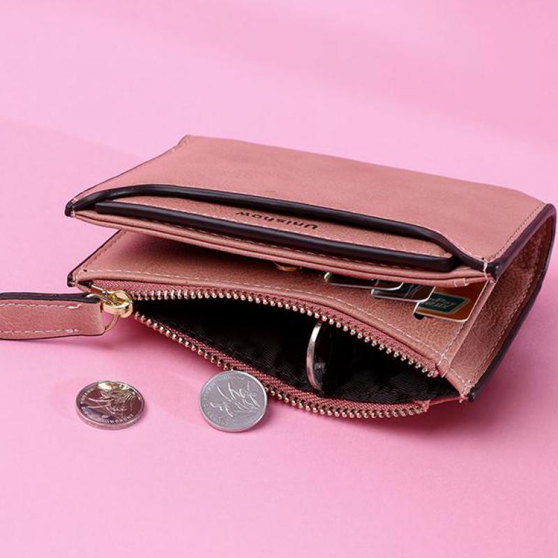 Cartera pequeña para mujer, monedero Mini con cremallera, monedero pequeño de de , cartera informal para mujer, tarjeteros