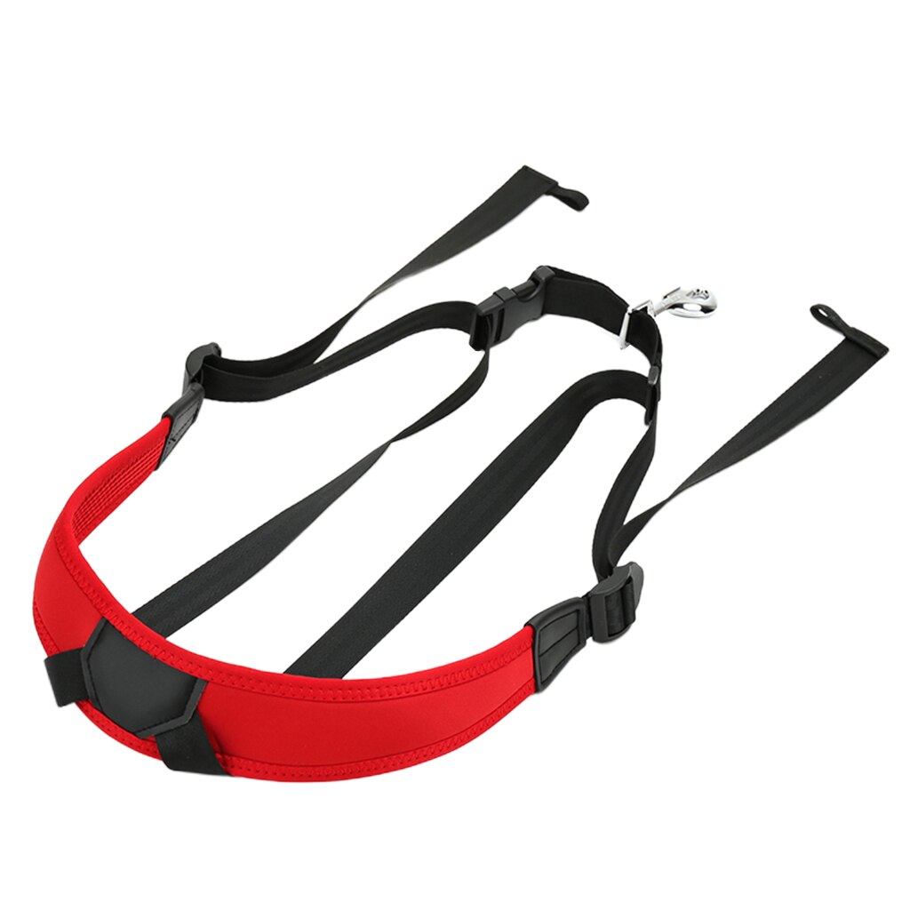 Arnés para saxofón, ajustable Alto Tenor Soprano saxo arnés para saxofón pecho correa de hombro instrumentos musicales: Red