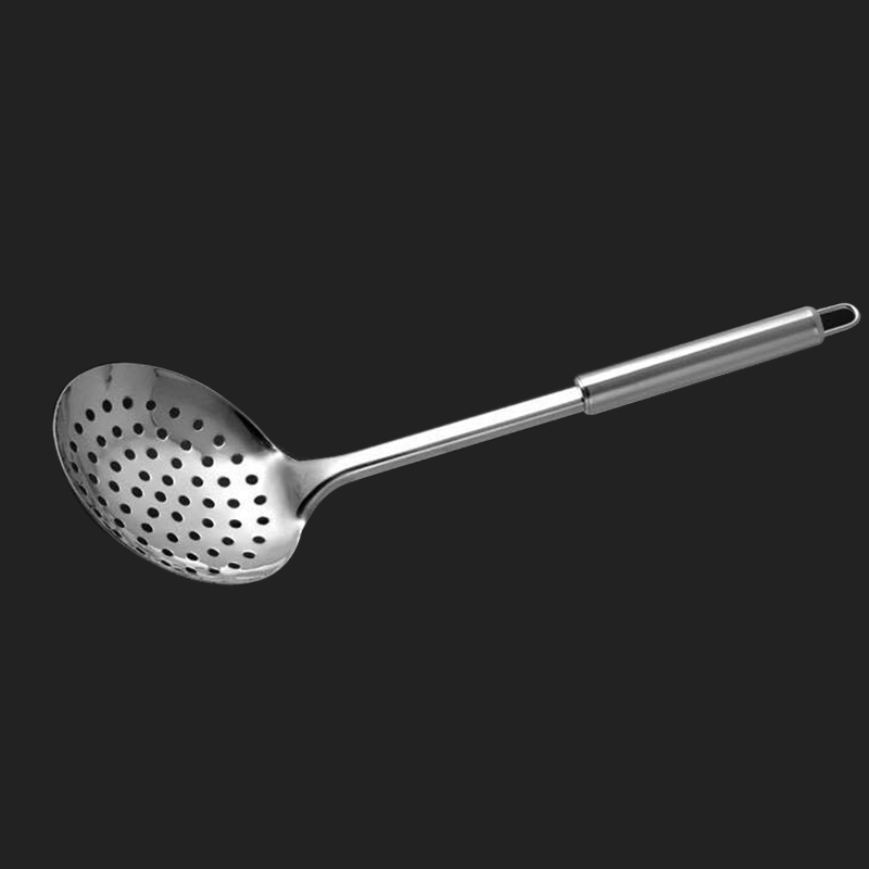 1 pc Stainless steel strainer Large Spoon Colander Filter Colander w/ Handle Fry Drainer Drainer Kitchen Cooking Utensils 13''