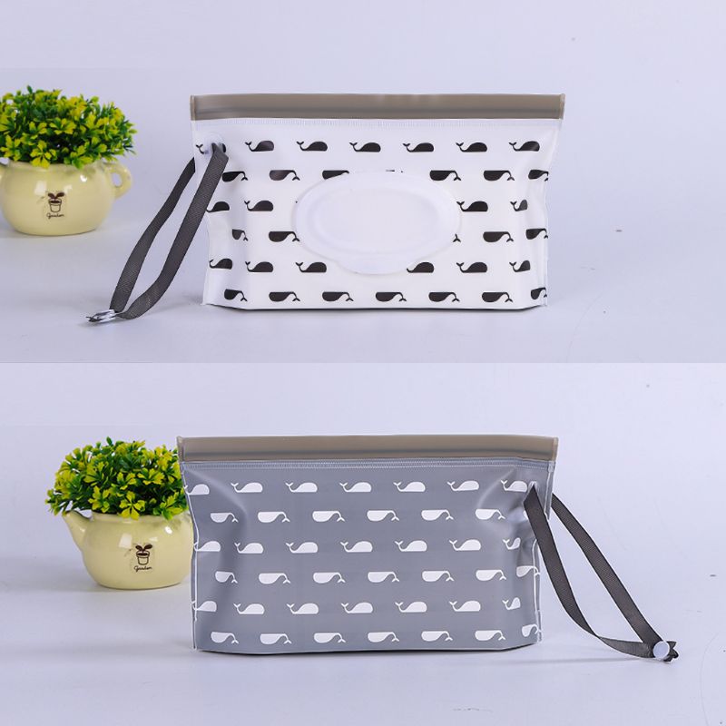 Portable Baby Wet Wipes Box Wipes Container Eco-friendly Easy-carry Clamshell Cosmetic Cleaning Wipes Cases