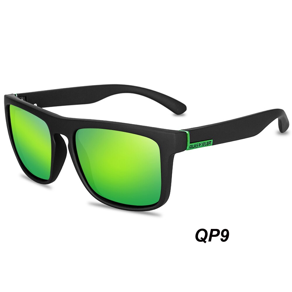 Quisviker mærke firkantede solbriller mænd polariserede solbriller kvinder nuancer oculos de sol masculino: Qp9