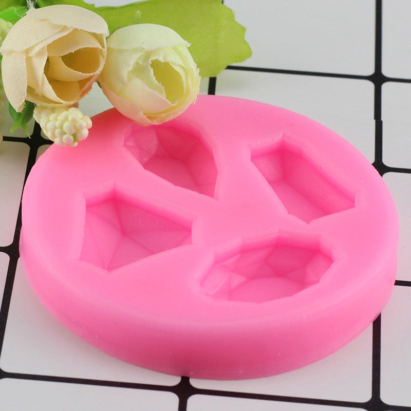 Perle diamantformet fondant kage chokolade værktøj slik silikone form harpiks ler kage dekorationsværktøj sugarcraft bageforme