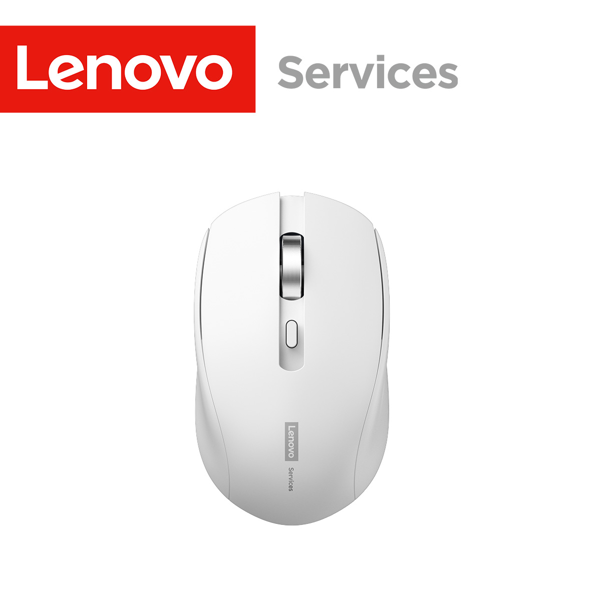 Lenovo kabellos Maus Geschäft Sekretariat Leise Maus Ergonomisches , kompatibel mit mehreren Plattformen, 2,4-g-Verbindung, 1,5-V-Trockenbatterie-Stromversorgung, Produkt inklusive Batterien: WEISS