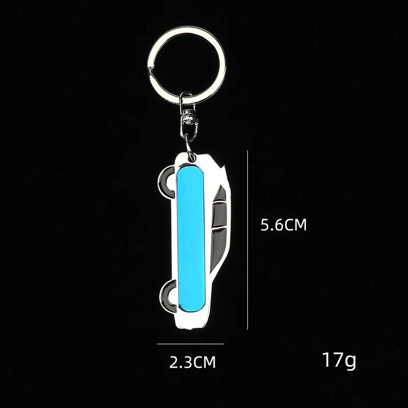 Personalità Originalità mini Ricambi auto Cerchione per auto Portachiavi Appassionato di auto Portachiavi Accessori Portachiavi Catena per uomo Regalo: Grigio