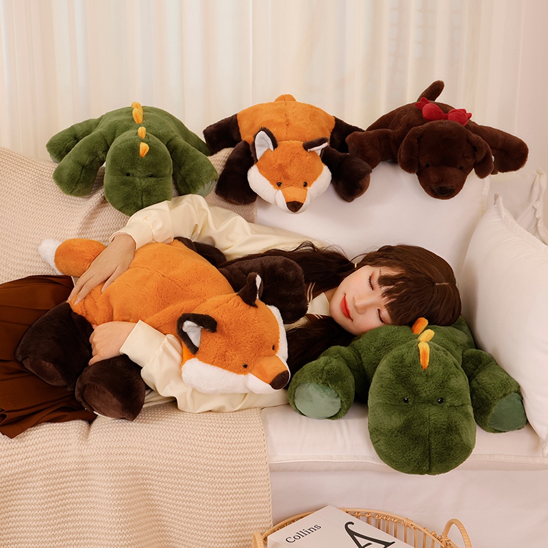 45-70 cm Super doux paresseux moelleux peluche animaux en peluche raton laveur renard Crocodile paresseux câlin jeter oreiller d'anniversaire garçon fille