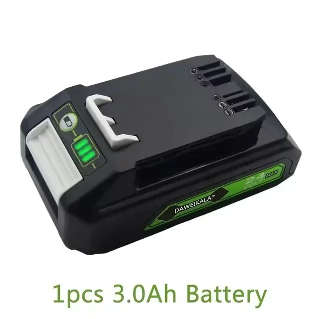 För greenworks 24v 6.0ah litiumbatteri greenworks batteri för greenworks 24v 48v verktyg  mo24 b 410 mo48 l 4211 ht24 b 210 21342: Vit