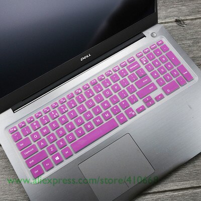 Laptop keyboard cover Protector for Dell inspiron 15 5547 15C 3000 5000 15mr 15CR 3543 15M Ins 15CR-1518L15CD 15MD 15MR M3541R: Purple