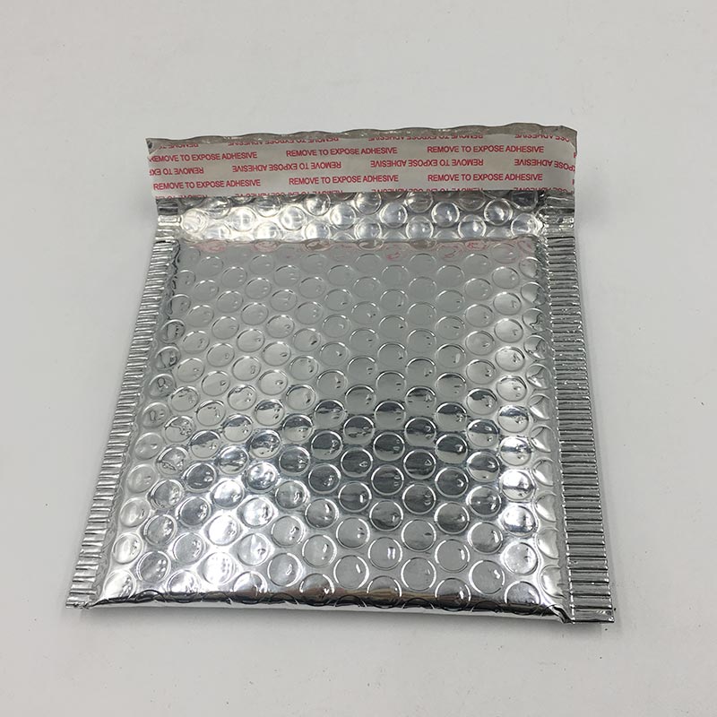 50pcs/lot Bubble Envelopes Bags Mailers Padded Envelope With Bubble Mailing Bag Business Supplies 15*13cm+4cm: Silver