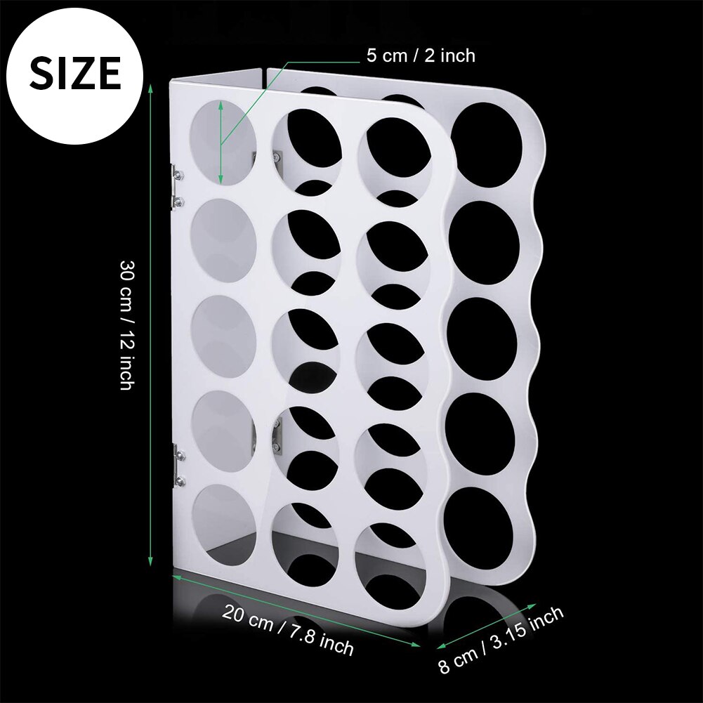 Vinyl Storage Rack 15 Holes Acrylic Storage Rack Vinyl Sheets Roll Organizer Multiple Holes Display Stand Multi-Use Organizer