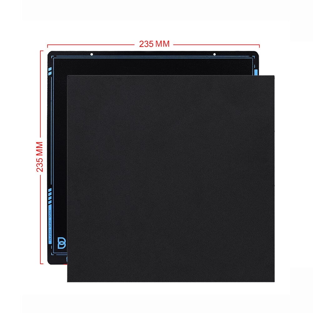 Biqu Sss B1 Super Lente Staalplaat + Flex Magnetische Sticker Heatbed Pei 220X220 310X310 3D printer Onderdelen Voor Ender3 Upgrade CR10: 235MM All kit