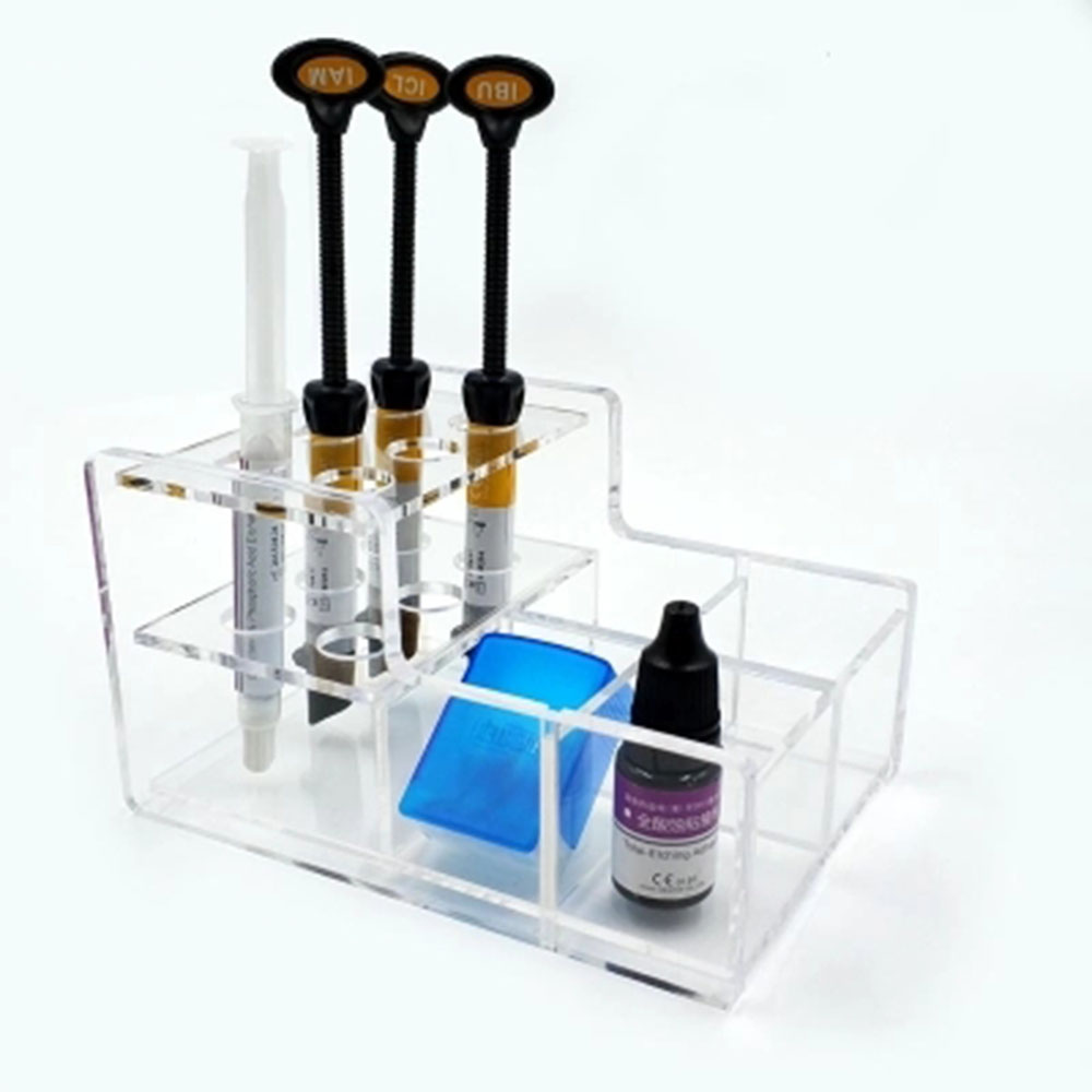 Dental Transparent Acrylic Resin Organizer Dental Composite Resin Holder for Teeth whitening