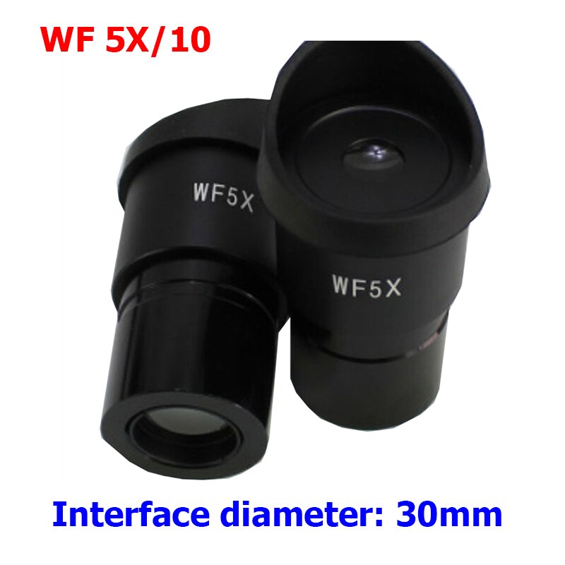 Mikroskop okular  wf5x wf10x wf15x wf16x wf20x wf25x mikroskop lins tillbehör vidvinkellins monokulära okular: Wf5 x 10