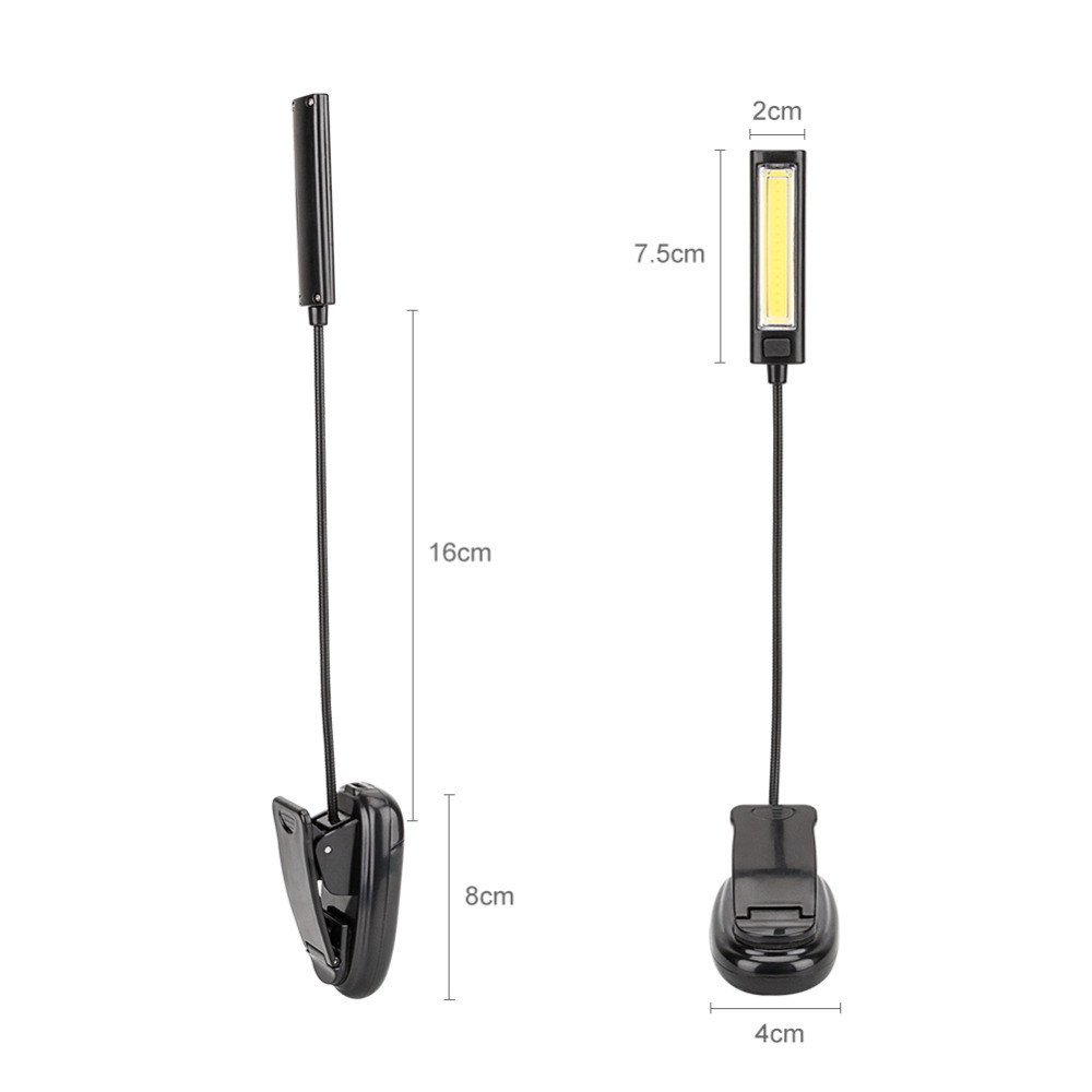 Mini COB clip LED sur livre réglable lampe de lecture Super lumineux pour Kindle Touch USB table LED lampe de bureau
