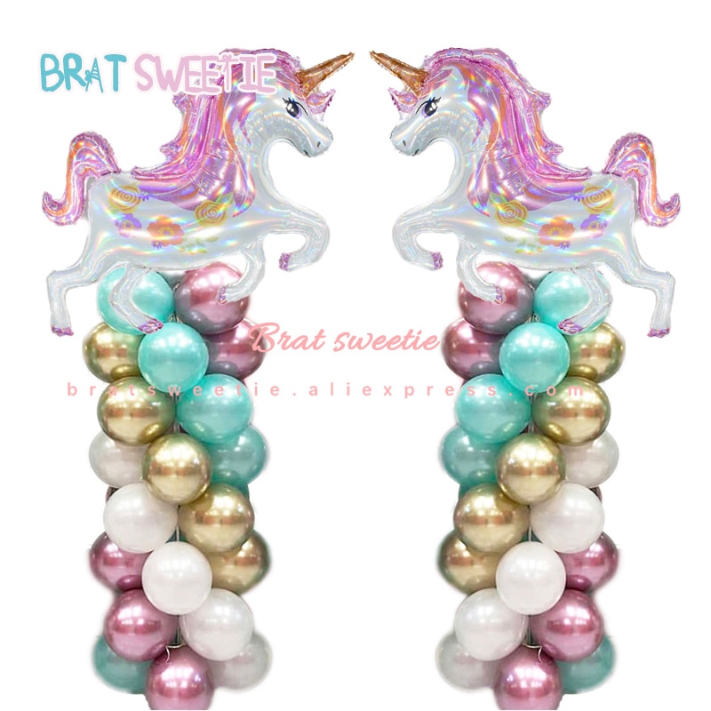Unicorn Balloon Stand Holder Decoration Balloon Column Base Stand and Pole Ring Clip Kit Birthday Party Decorations Kids