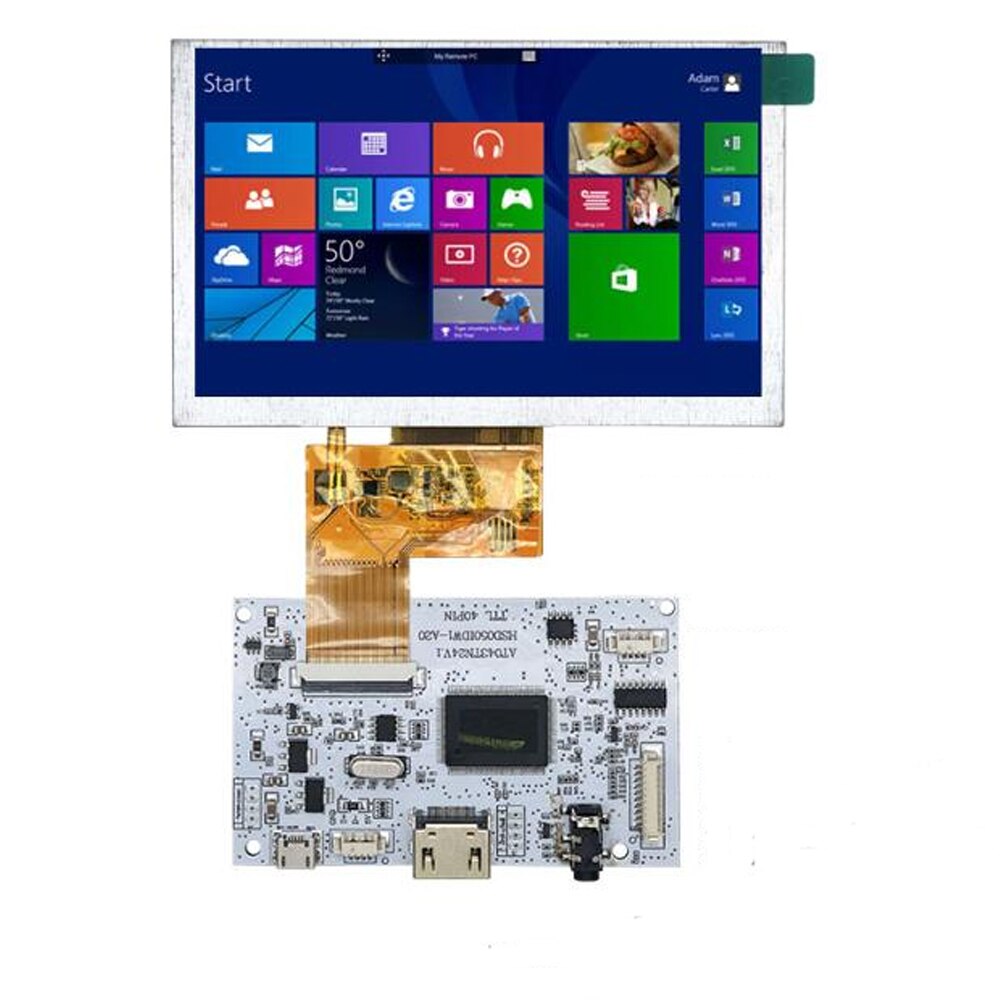 5 pulgadas de pantalla TFT LCD módulo RGB 800x480 ... – Grandado