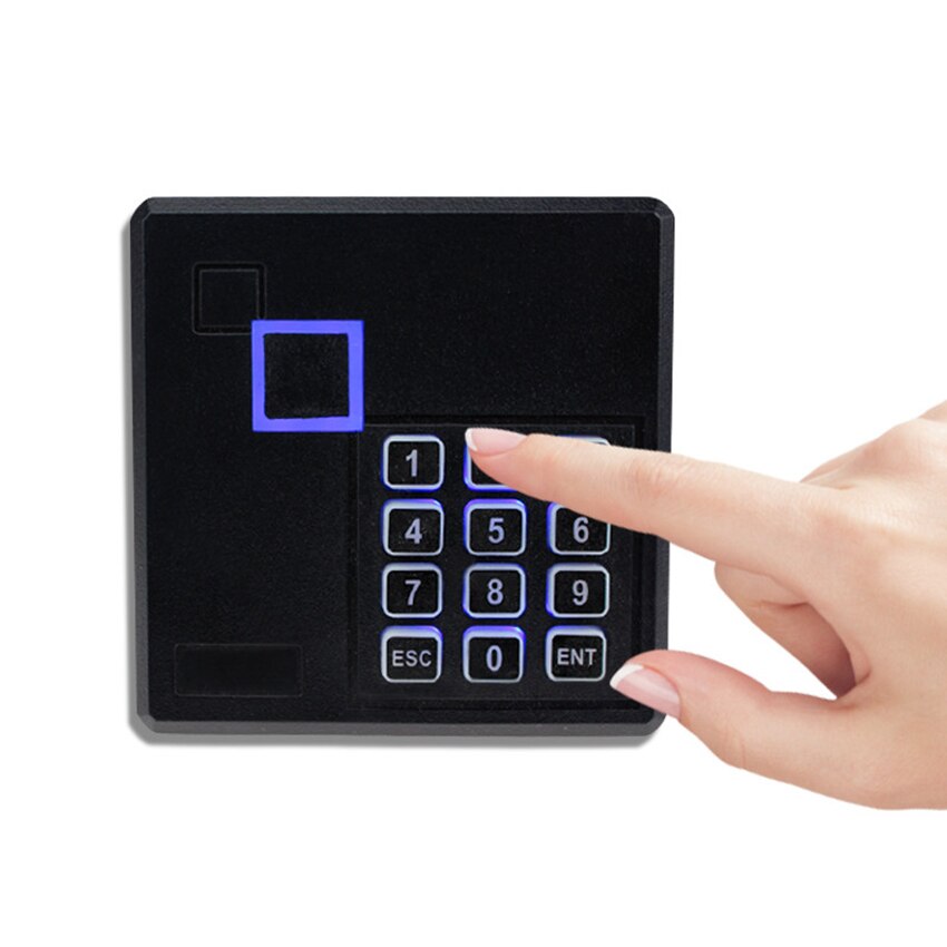 RFID ABS Access Control With Blue Back-light Office Door Access Controller Use Password,Induction Card Waterproof Card Reader
