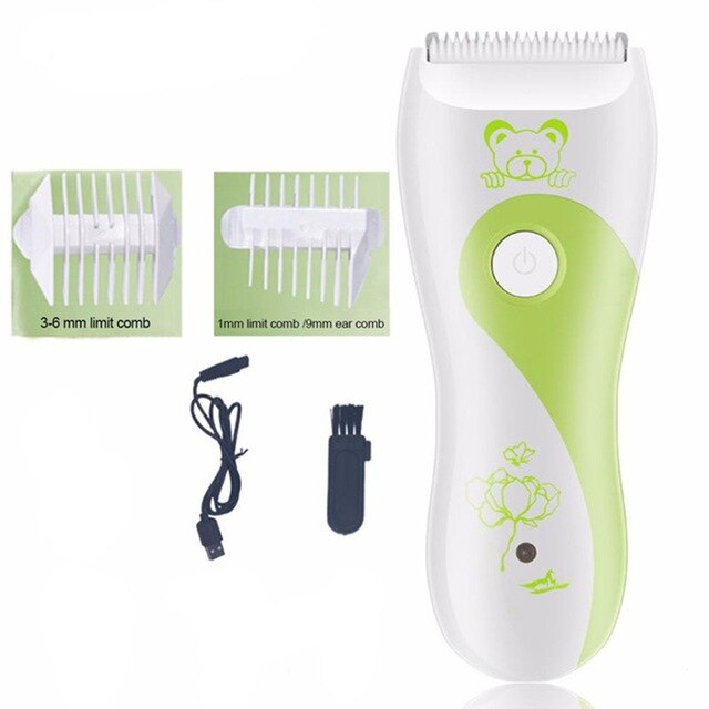 Usb Oplaadbare Baby Elektrische Tondeuse Set Draadloze Tondeuse Voor Kid Zuigelingen Peuters Haar Dagelijkse Verzorging Mute Tondeuse