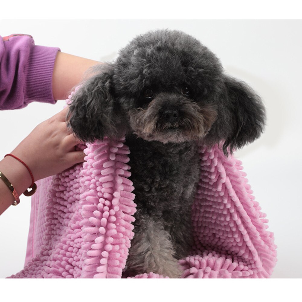 Super Absorbent Dog Towel - Quick Dry Pet Cat Bath Towel - Soft Microfiber