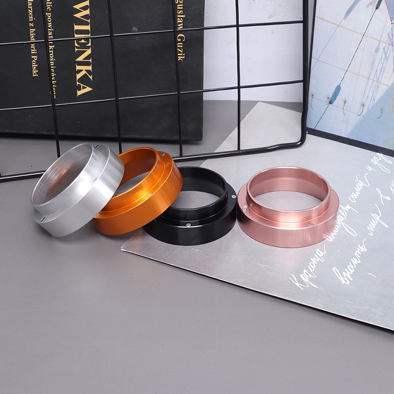 1 st. 51mm roestvrijstalen intelligente doseerringen, zetkom, koffiepoeder voor espresso, barista-trechter, portafilter