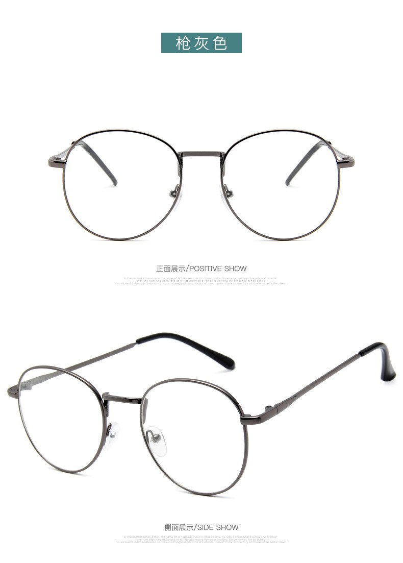 Acetate Glasses Frame Women Round Prescription Eyeglasses Ultralight Myopia Circle Eye Glasses Frame: 5