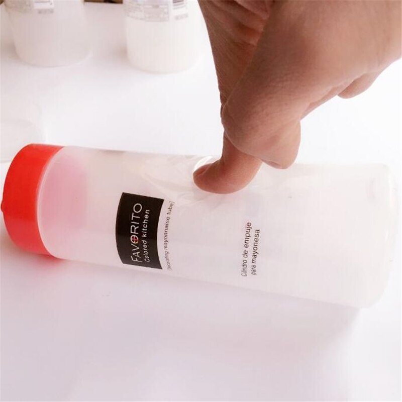 Gul & rød squeeze salatdressing krukke ketchup sauce flasker lækagesikret oiler cruet 300ml køkken madlavning tilbehør