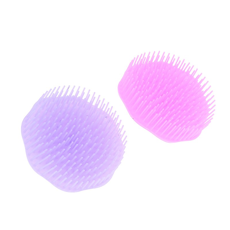 Mini peigne à cheveux rond en forme de brosse à cheveux en plastique enchevêtrement tête cuir chevelu Massage peigne cheveux promouvoir le cercle sanguin confortable à utiliser