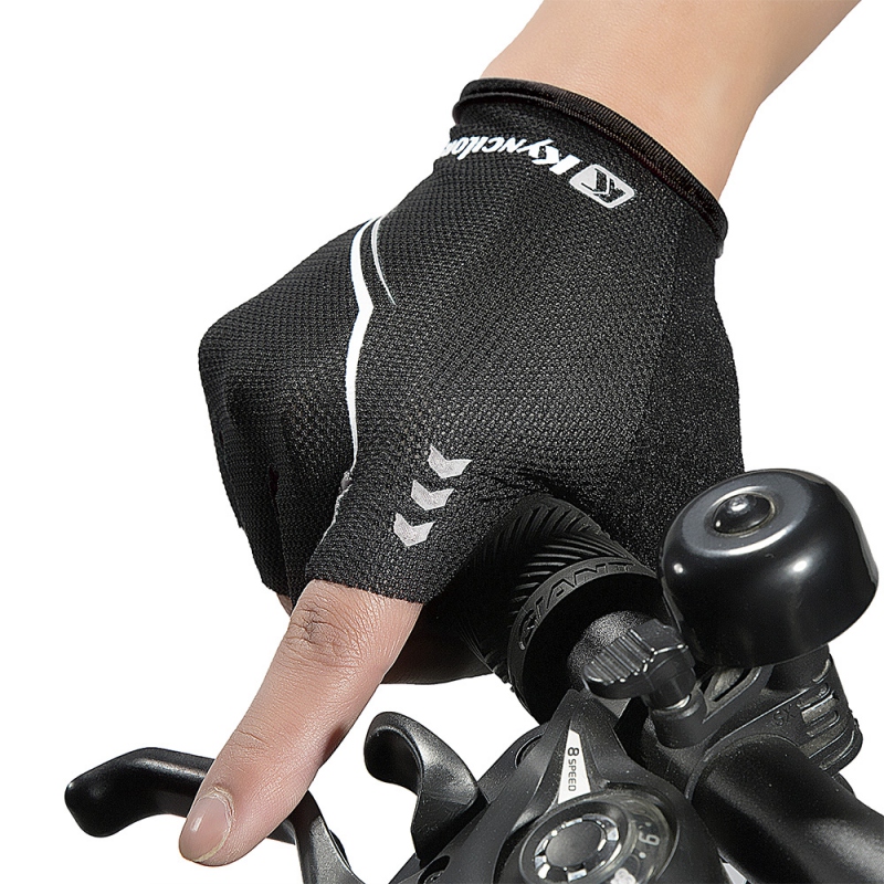 Guantes transpirables para ciclismo, deportes al aire libre, esponja para dedos, guantes Unisex para hacer ejercicio al aire libre