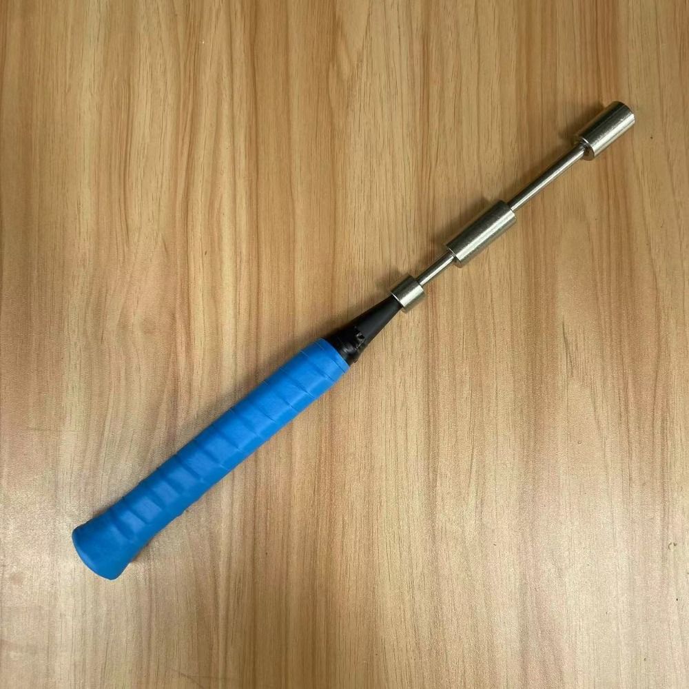 Adjustable Weight Racket Swing Trainer Stainless Steel Removable Badminton Training Stick Force Stick Swing Pole