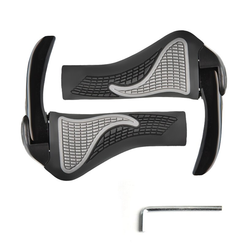 Ergonomische Fiets Grip Met Stuur End Stad Fiets Mountainbike Vouwen Racefiets, Stuur Binnendiameter 22.2Mm