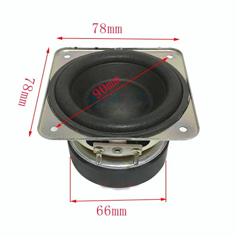 3 Inch HIFI Deep Bass Subwoofer Speaker Unit Big Coil Super Power Woofer Loudspeaker For Home Theater 1PC: Default Title