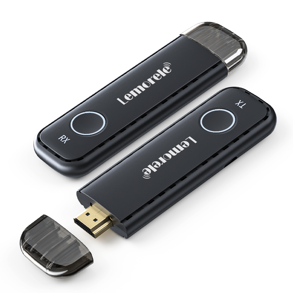 Lemorele Draadloze HDMI Zender Ontvanger 1080P Display Dongle Extender Ontvanger Meerdere tot 1 Display Voor Camera Laptop PC: Overigen