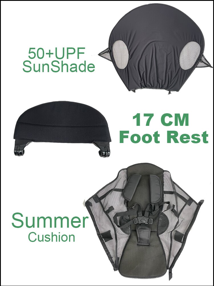 Accesorios de verano para cochecitos Babyzen YOYO y YOYO2, cojín para carrito de bebé, parasol, reposapiés para cochecito YoYa