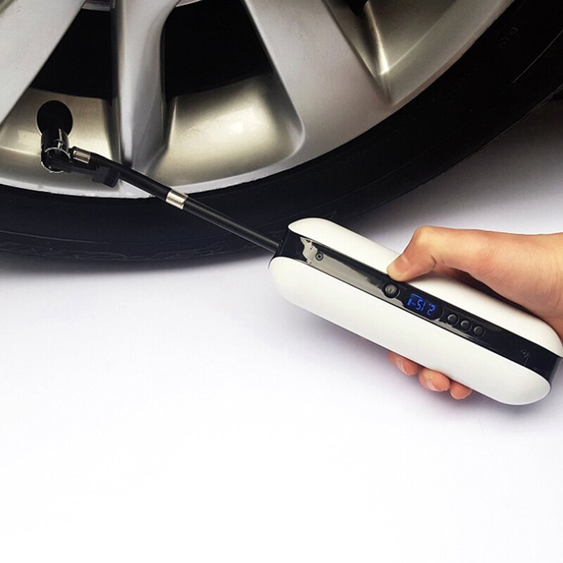 Auto fiets bal slimme luchtpomp luchtpomp oplaadbare luchtcompressor met lcd-scherm nauwkeurige draagbare pomp 150 psi: Default Title